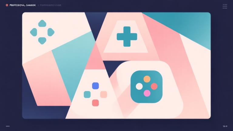 自动生成图片: Abstract geometric composition with overlapping shapes representing different game modes, soft pastel colors, modern minimal style, professional gaming guide concept illustration high quality illustration, detailed, 16:9